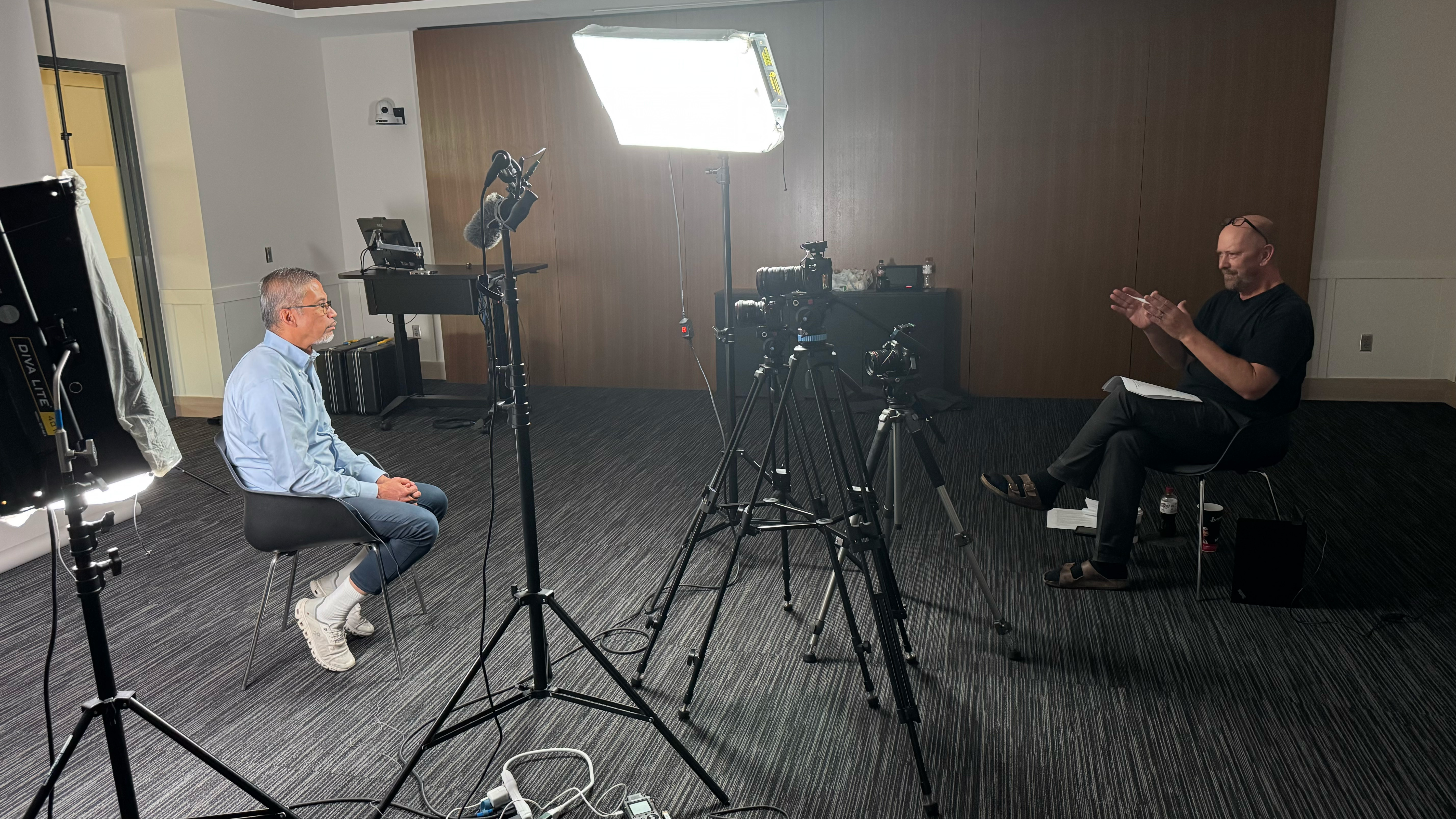 Andy Interviewing Paul Catipon