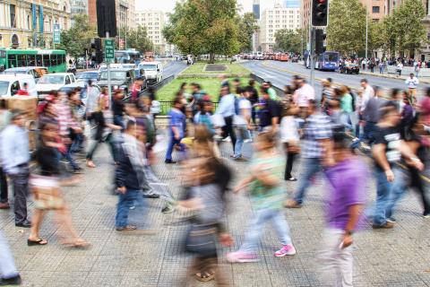 People crossing the street 