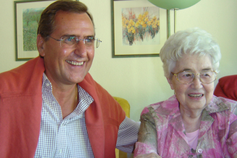 Hans Hurt and Chiara Lubich