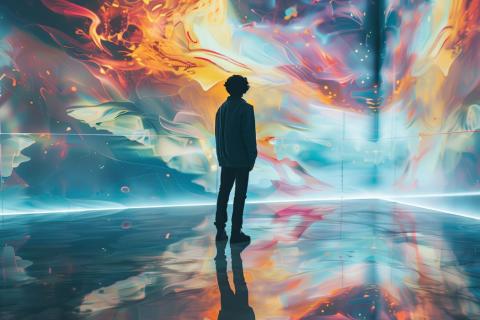 Boy surrender by colors 