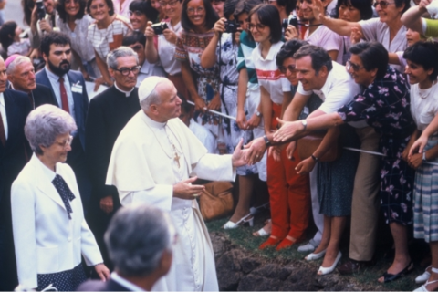Chiara Lubich and John Paul II