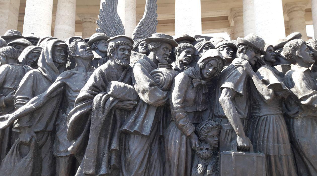 Immigrants statue