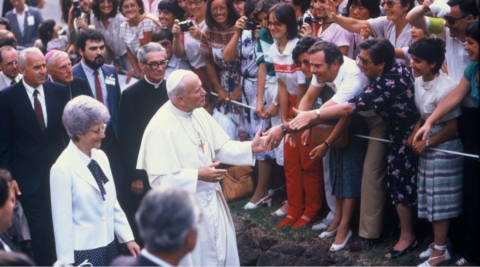 Chiara Lubich and John Paul II